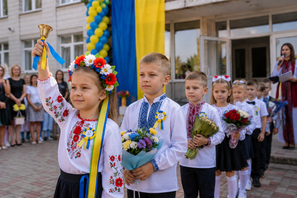 Тривалість навчального року: скільки навчаються діти Учні молодших класів у вишиванках на святковій шкільній лінійці 1 вересня